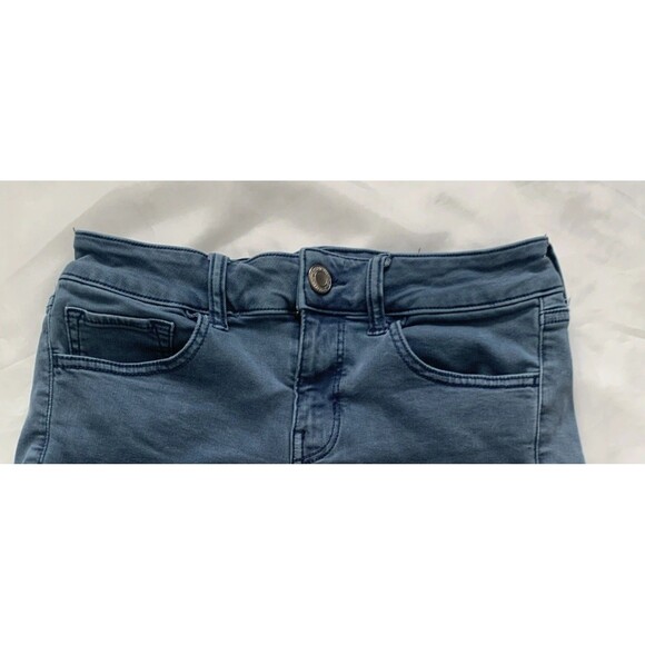 American Eagle Outfitters Super Stretch MIDI Shorts Blue Women’s Size 4 - Picture 5 of 7